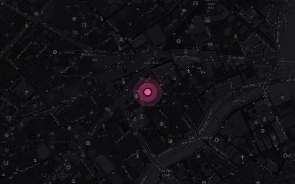 ホーチミン オーロラ KTVの地図