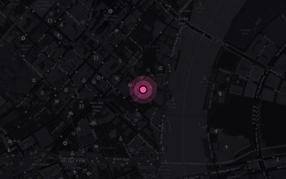 ホーチミン ドバイ KTVの地図