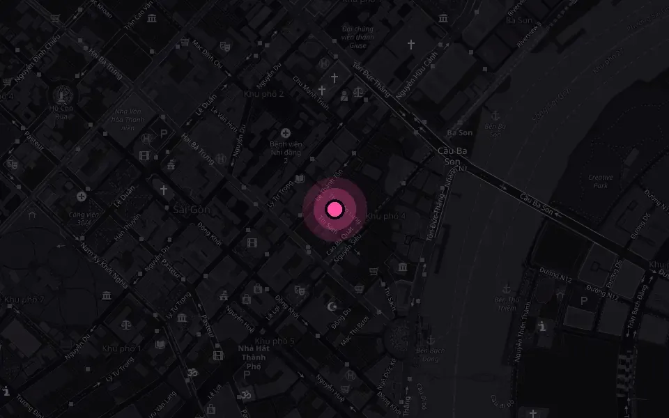 ホーチミン No.1 KTVの地図
